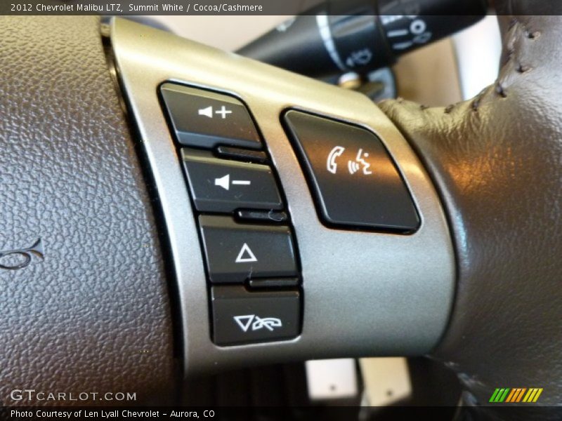 Summit White / Cocoa/Cashmere 2012 Chevrolet Malibu LTZ