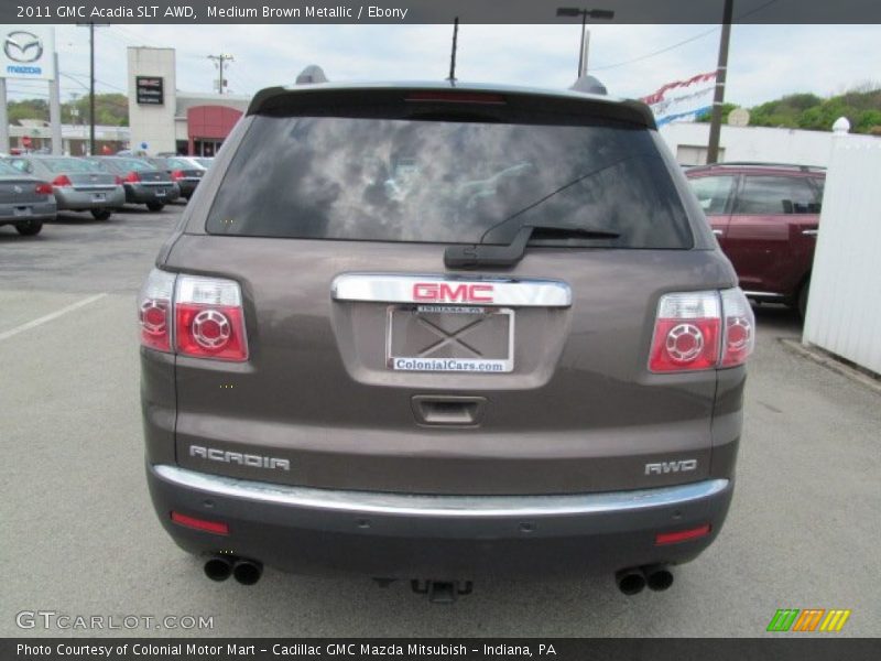 Medium Brown Metallic / Ebony 2011 GMC Acadia SLT AWD