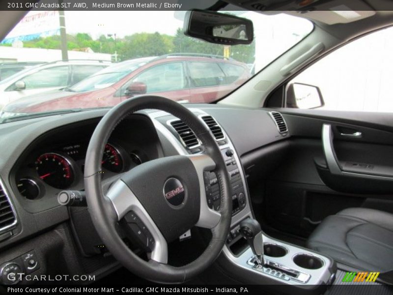 Medium Brown Metallic / Ebony 2011 GMC Acadia SLT AWD