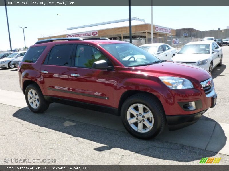 Red Jewel / Tan 2008 Saturn Outlook XE