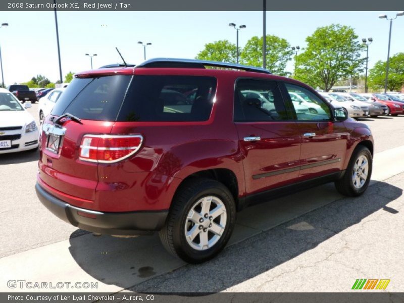 Red Jewel / Tan 2008 Saturn Outlook XE