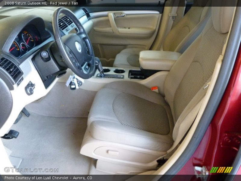 Red Jewel / Tan 2008 Saturn Outlook XE