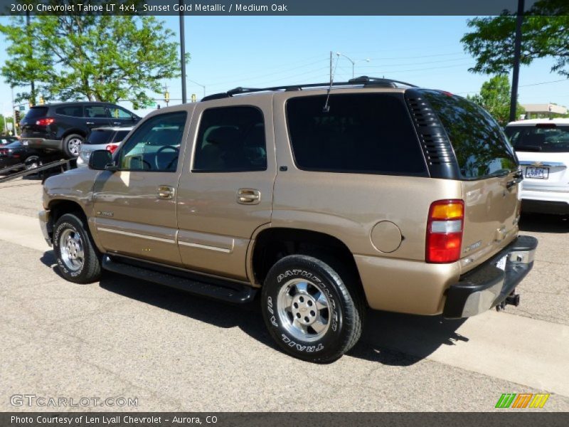 Sunset Gold Metallic / Medium Oak 2000 Chevrolet Tahoe LT 4x4