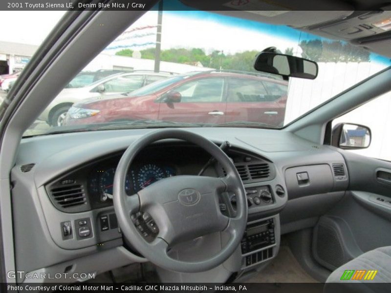 Denim Blue Mica / Gray 2001 Toyota Sienna LE
