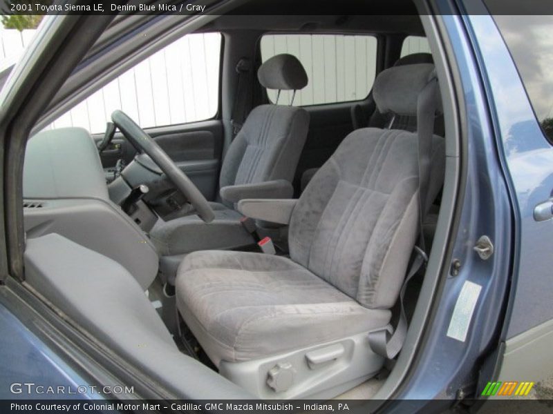 Denim Blue Mica / Gray 2001 Toyota Sienna LE