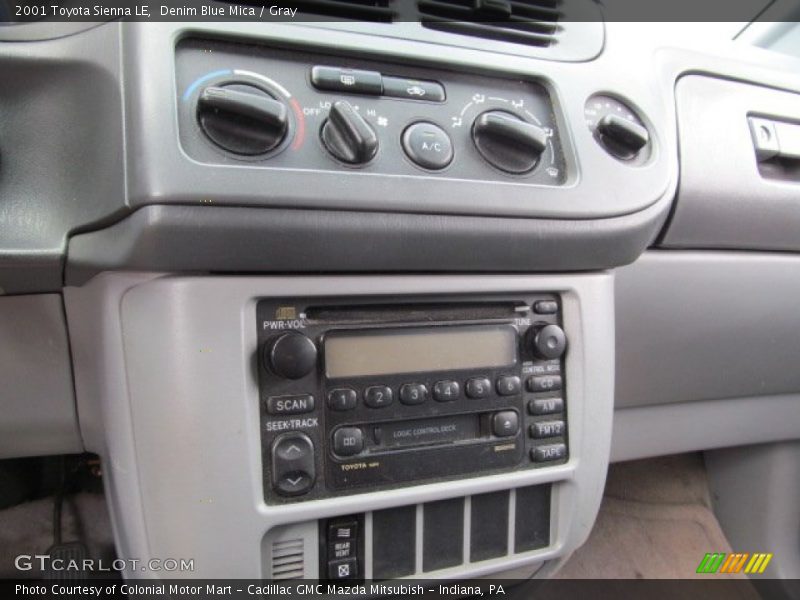 Denim Blue Mica / Gray 2001 Toyota Sienna LE