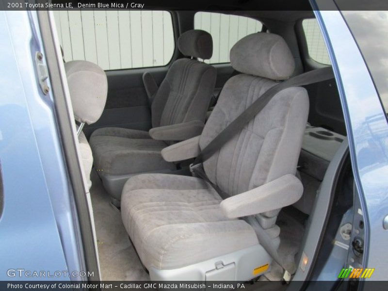 Denim Blue Mica / Gray 2001 Toyota Sienna LE