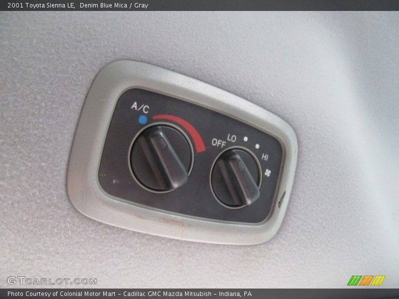 Denim Blue Mica / Gray 2001 Toyota Sienna LE
