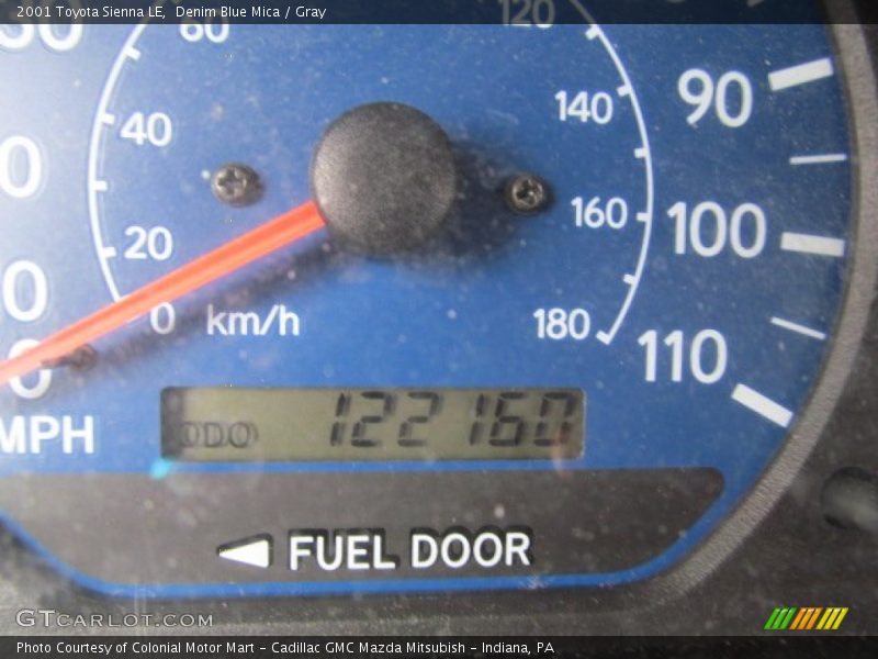 Denim Blue Mica / Gray 2001 Toyota Sienna LE