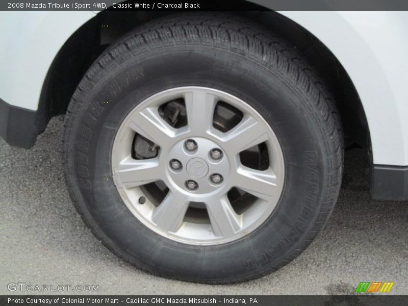 Classic White / Charcoal Black 2008 Mazda Tribute i Sport 4WD