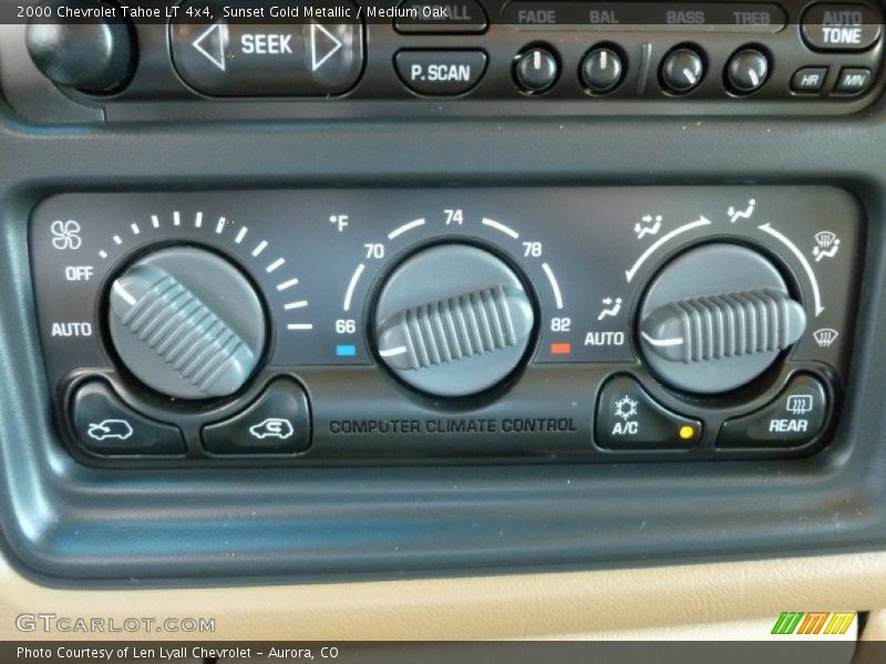 Sunset Gold Metallic / Medium Oak 2000 Chevrolet Tahoe LT 4x4