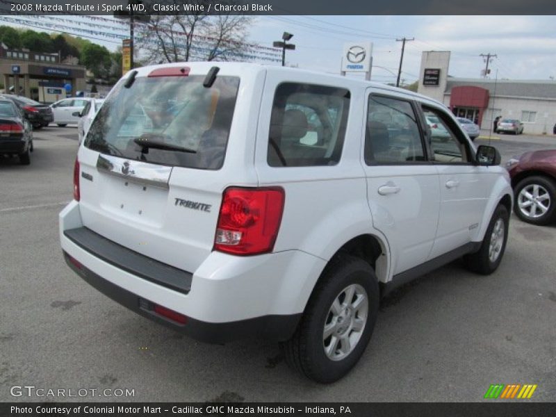 Classic White / Charcoal Black 2008 Mazda Tribute i Sport 4WD