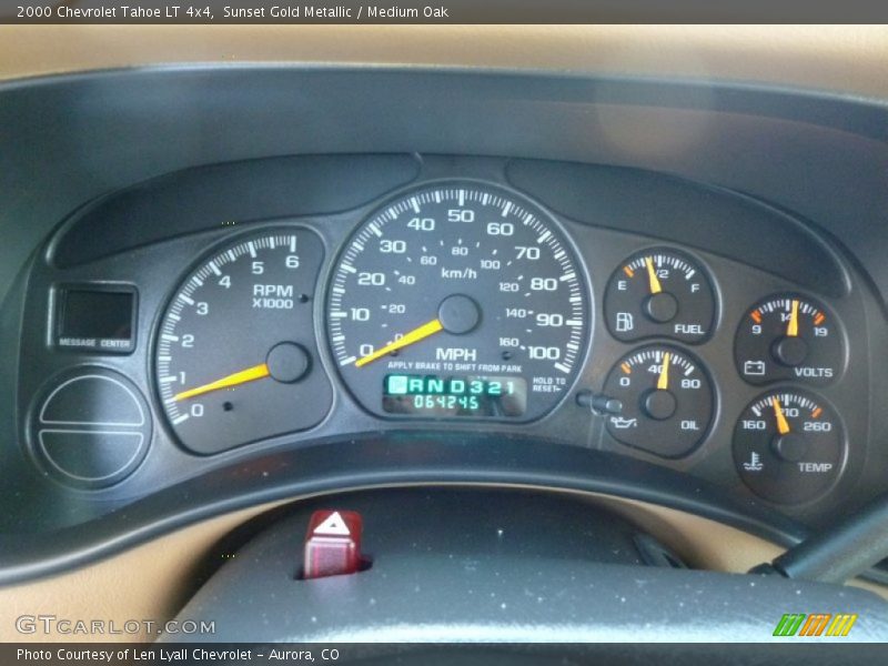 Sunset Gold Metallic / Medium Oak 2000 Chevrolet Tahoe LT 4x4