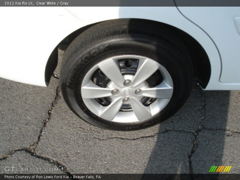 Clear White / Gray 2011 Kia Rio LX