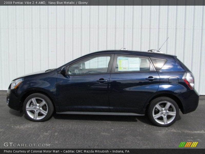 Navy Blue Metallic / Ebony 2009 Pontiac Vibe 2.4 AWD