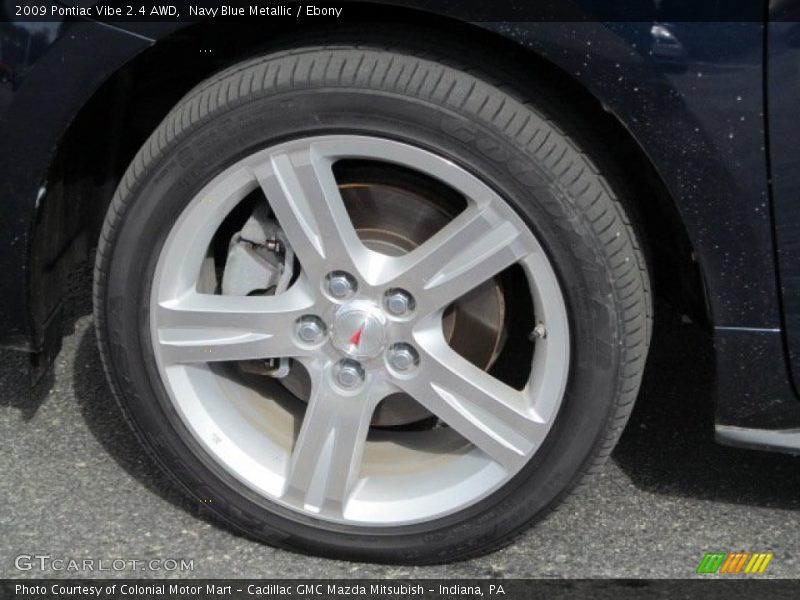 Navy Blue Metallic / Ebony 2009 Pontiac Vibe 2.4 AWD
