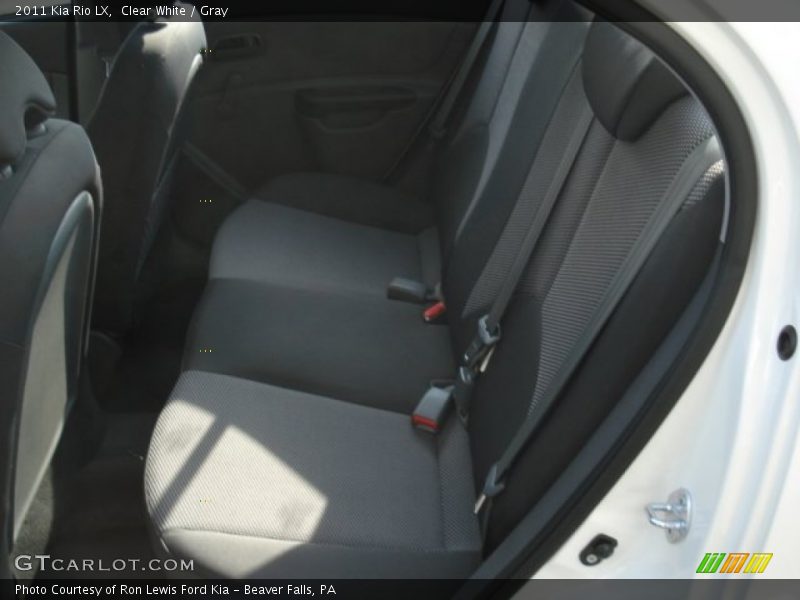 Clear White / Gray 2011 Kia Rio LX