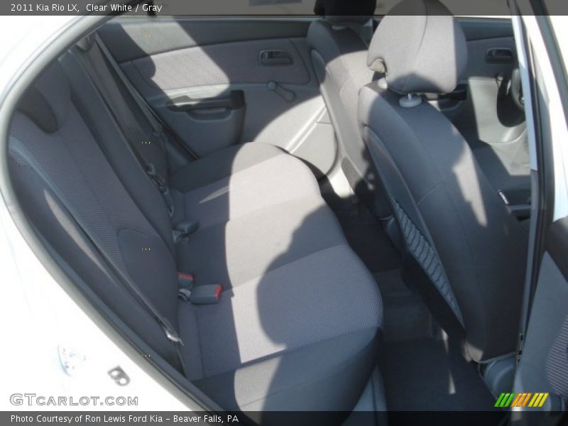 Clear White / Gray 2011 Kia Rio LX