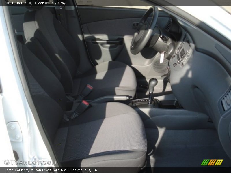Clear White / Gray 2011 Kia Rio LX