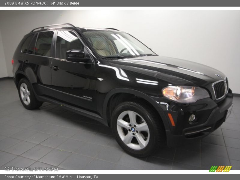 Jet Black / Beige 2009 BMW X5 xDrive30i