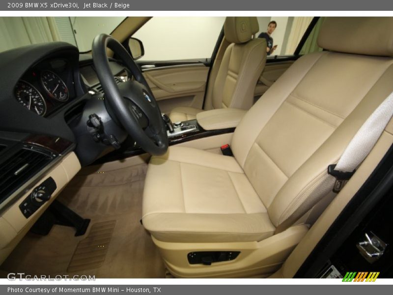 Jet Black / Beige 2009 BMW X5 xDrive30i