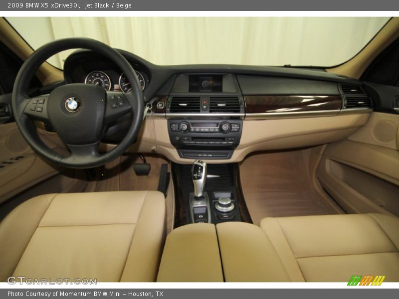 Jet Black / Beige 2009 BMW X5 xDrive30i