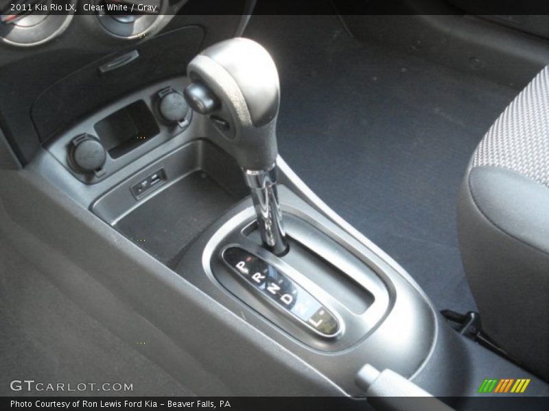 Clear White / Gray 2011 Kia Rio LX