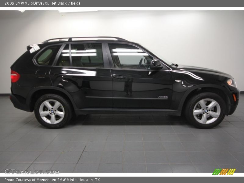 Jet Black / Beige 2009 BMW X5 xDrive30i