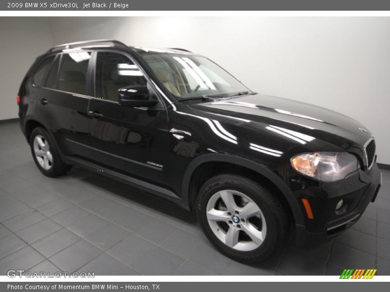 Jet Black / Beige 2009 BMW X5 xDrive30i