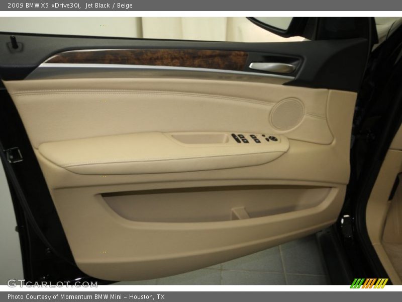 Jet Black / Beige 2009 BMW X5 xDrive30i
