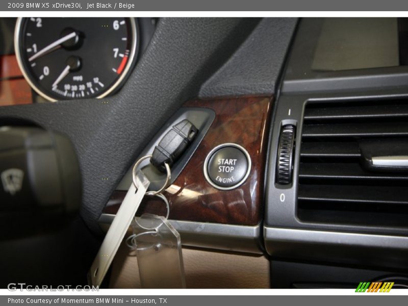 Jet Black / Beige 2009 BMW X5 xDrive30i