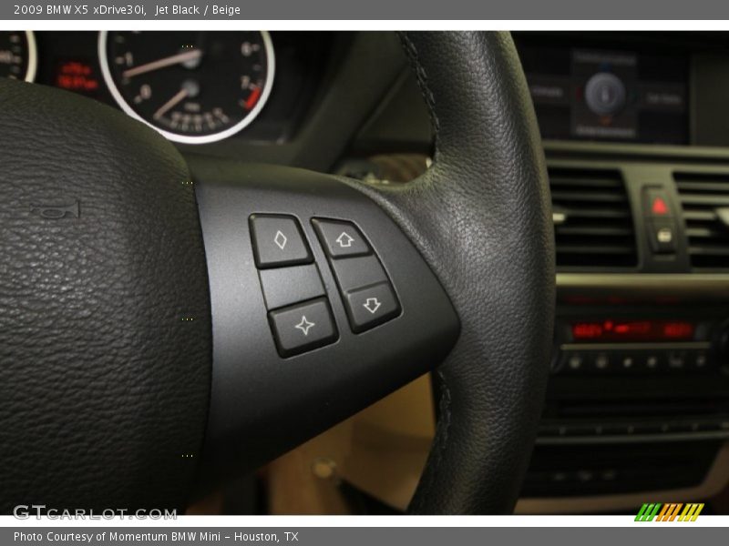 Jet Black / Beige 2009 BMW X5 xDrive30i