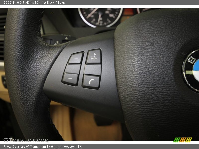 Jet Black / Beige 2009 BMW X5 xDrive30i