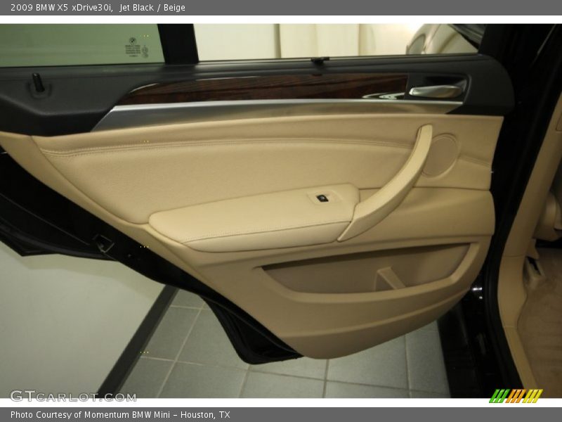 Jet Black / Beige 2009 BMW X5 xDrive30i
