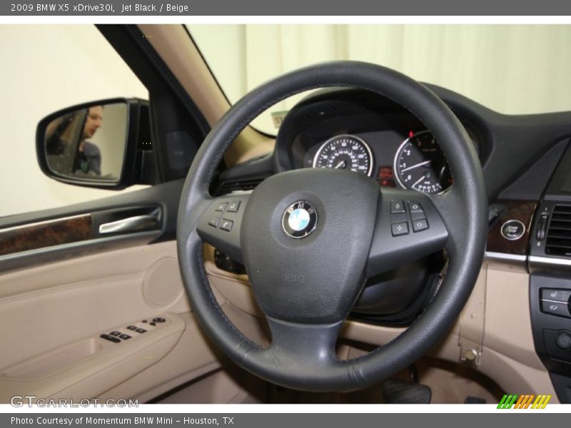 Jet Black / Beige 2009 BMW X5 xDrive30i