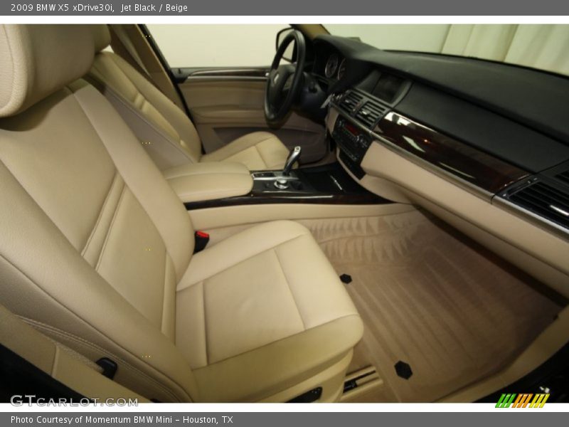 Jet Black / Beige 2009 BMW X5 xDrive30i