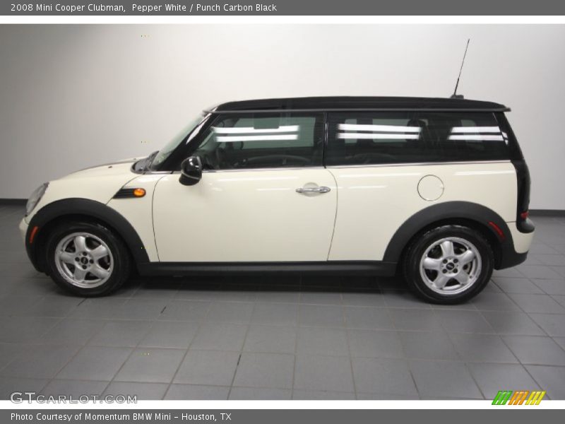 Pepper White / Punch Carbon Black 2008 Mini Cooper Clubman