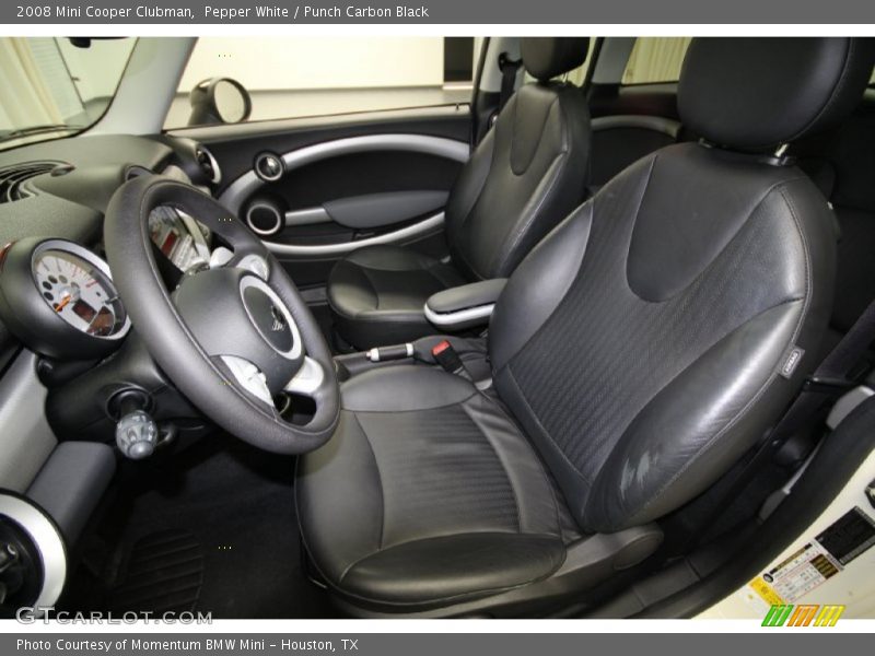 Pepper White / Punch Carbon Black 2008 Mini Cooper Clubman