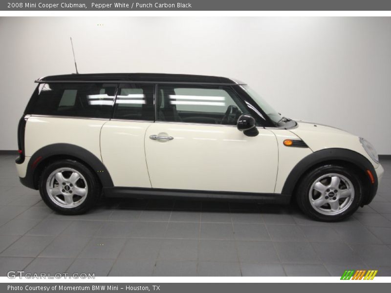 Pepper White / Punch Carbon Black 2008 Mini Cooper Clubman