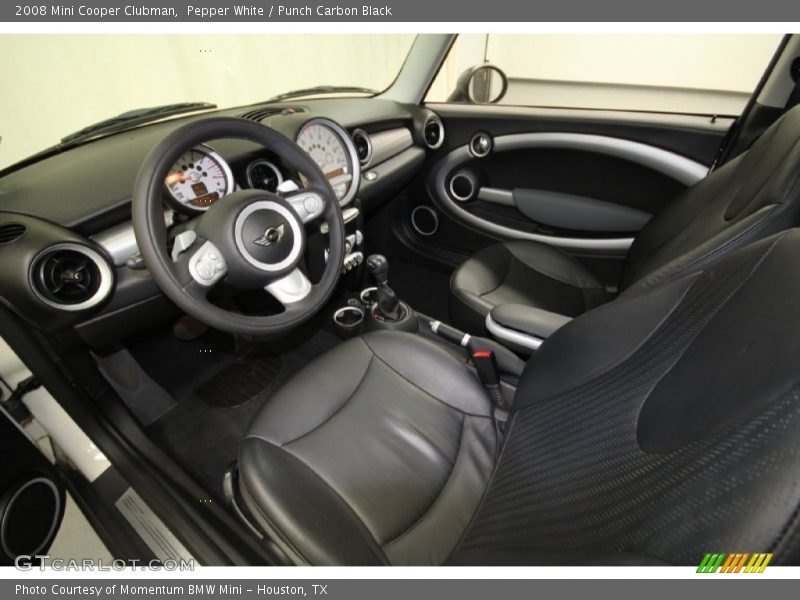 Pepper White / Punch Carbon Black 2008 Mini Cooper Clubman