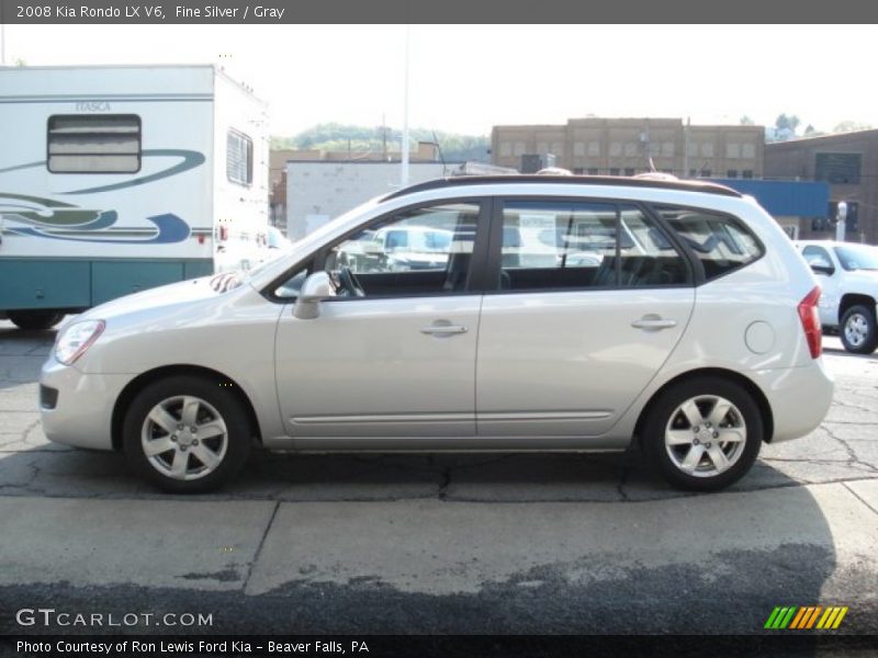 Fine Silver / Gray 2008 Kia Rondo LX V6