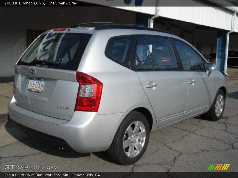 Fine Silver / Gray 2008 Kia Rondo LX V6