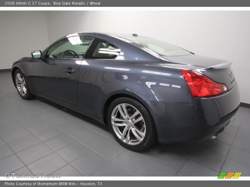 Blue Slate Metallic / Wheat 2008 Infiniti G 37 Coupe