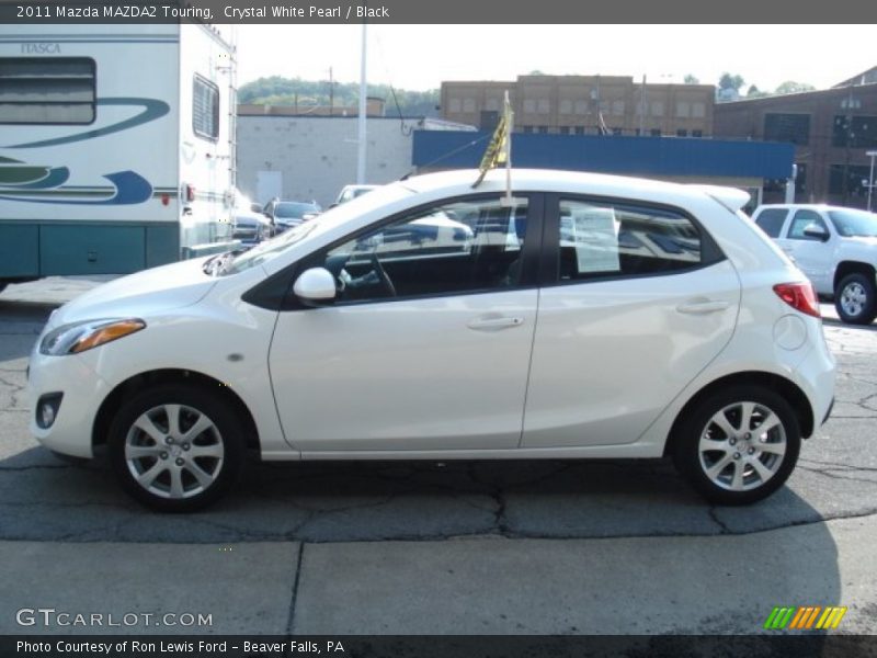 Crystal White Pearl / Black 2011 Mazda MAZDA2 Touring