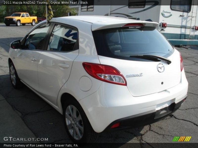 Crystal White Pearl / Black 2011 Mazda MAZDA2 Touring
