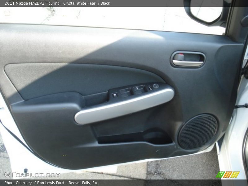Crystal White Pearl / Black 2011 Mazda MAZDA2 Touring
