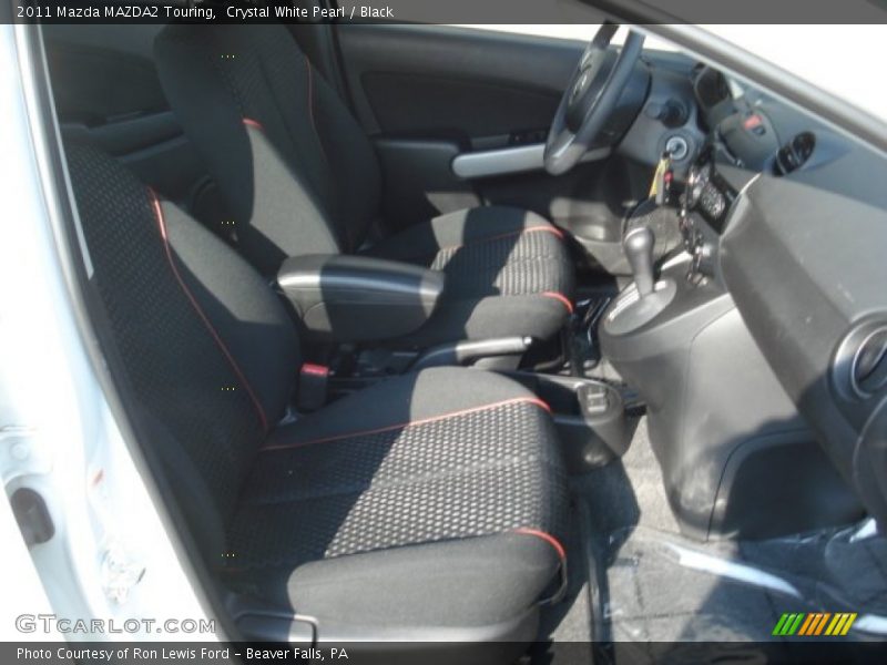 Crystal White Pearl / Black 2011 Mazda MAZDA2 Touring