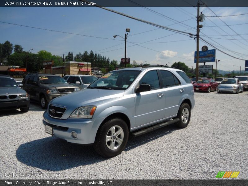 Ice Blue Metallic / Gray 2004 Kia Sorento LX 4WD