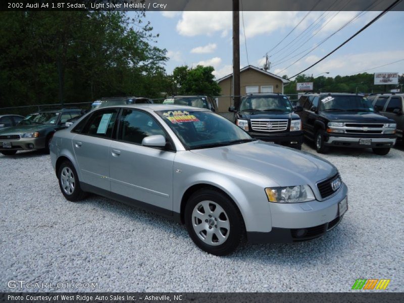 Light Silver Metallic / Grey 2002 Audi A4 1.8T Sedan