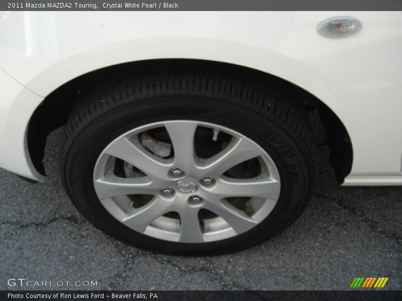 Crystal White Pearl / Black 2011 Mazda MAZDA2 Touring
